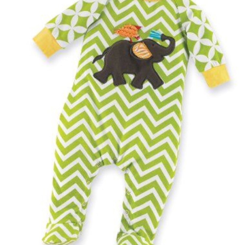 Mudpie unisex 0-6 months footie.